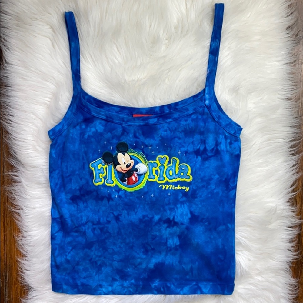 🔥 VTG Disney Mickey Mouse Florida Tank Top #43N Vintage